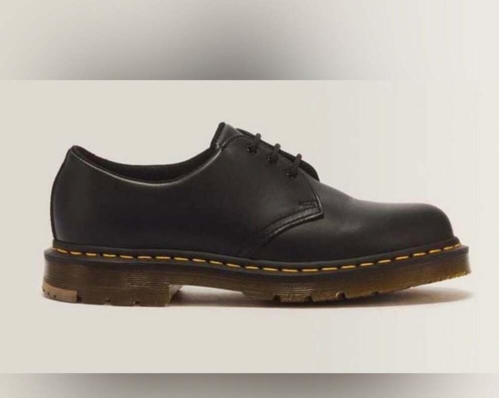 Dr. Martens 1461 SR 3-Eye Slip Resistant Black Leather Shoes